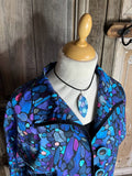 Geesje Sturre - Jasje katoen - Blauw print* tussenjas