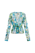 HeArt - Bengal overslag blouse - Petrol