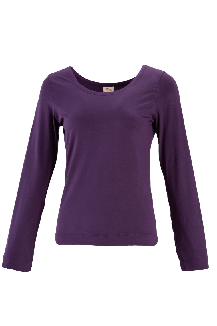 HeArt - Basic shirt lange mouw - Paars