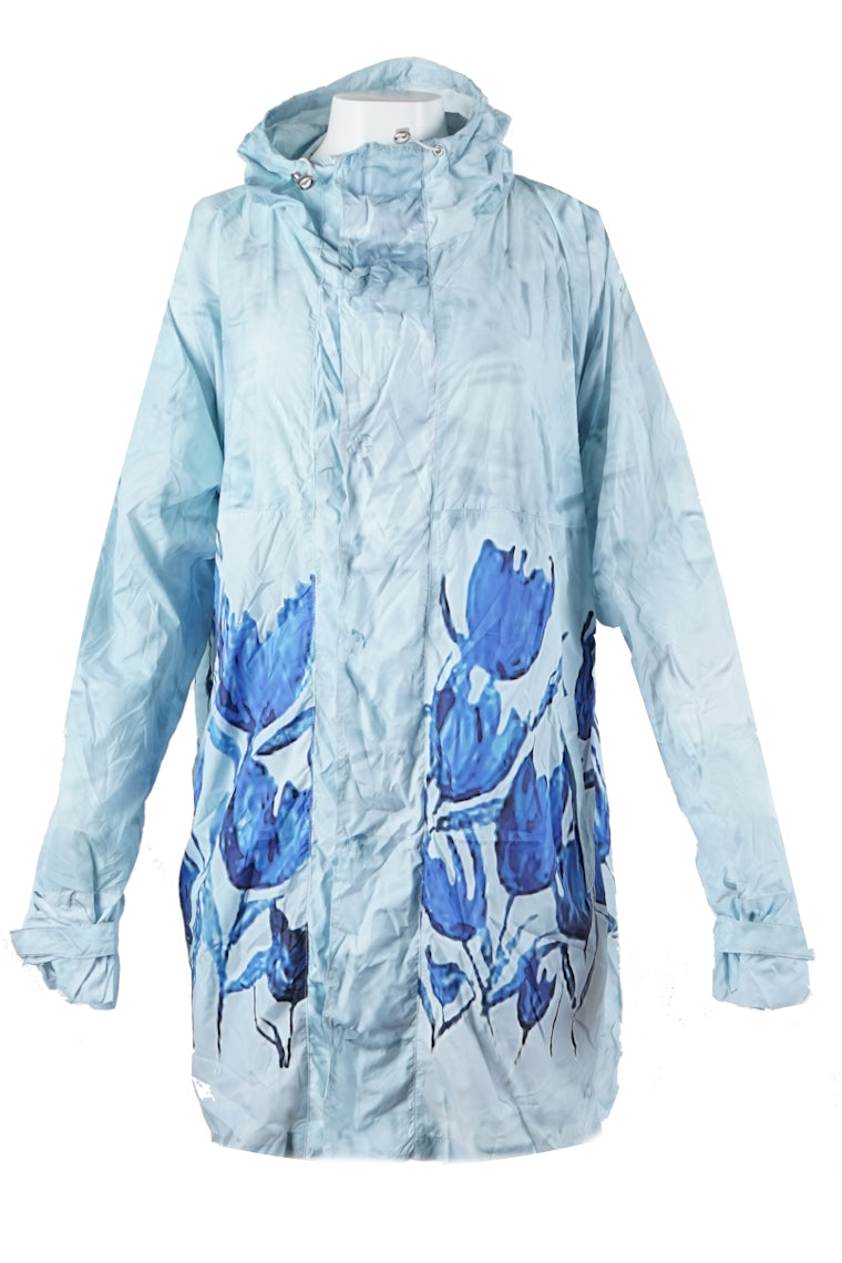 HeArt - Sunart kort Regenjas  - Tulpen Blauw-tussenjas bloem