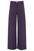 HeArt - Triangle broek linnen LNS - Purple W01