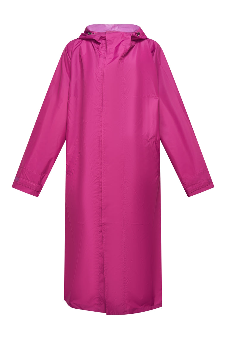 HeArt - Sunart lang Regenjas  - Fuksia (magenta)-tussenjas