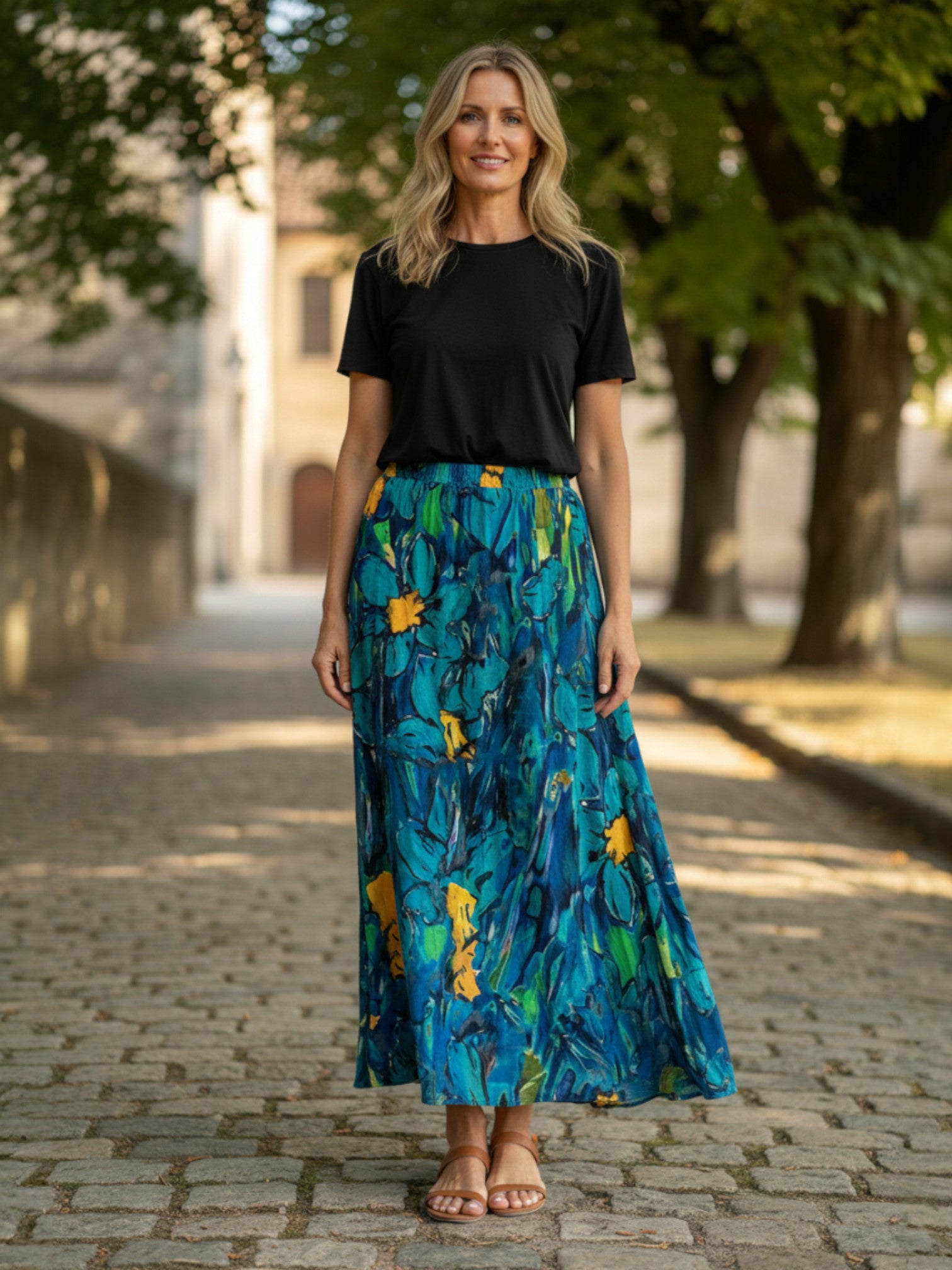 HeArt - Rok Exeter - Petrol green bloem