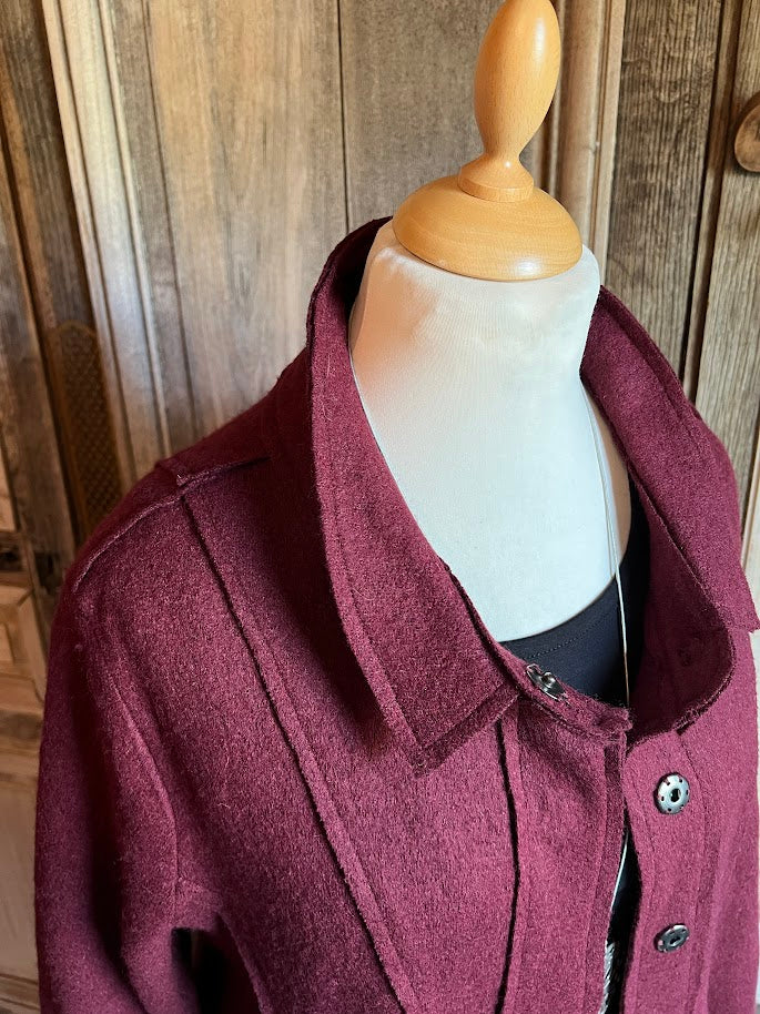 HeArt - Lang vest - tussenjas Lior - Bordeaux