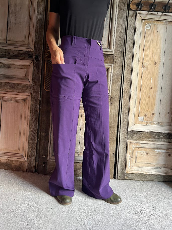 HeArt - Broek Triangle viscose - Purple ns