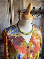 HeArt - Jurk Mulhouse - Olive bloem