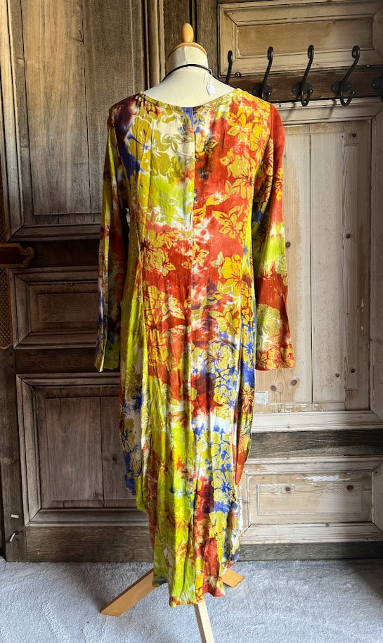 HeArt - Jurk Mulhouse - Olive bloem
