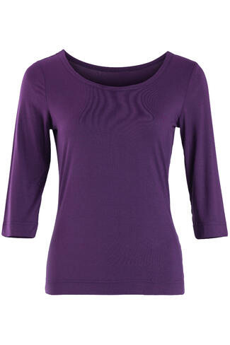 HeArt - Basic shirt 3/4 mouw - Purple 01