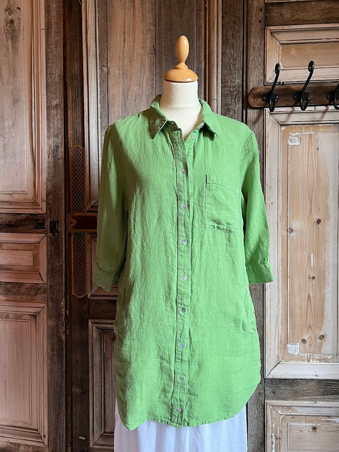 Heidekönigin - Lange blouse - Estragon - Maat L