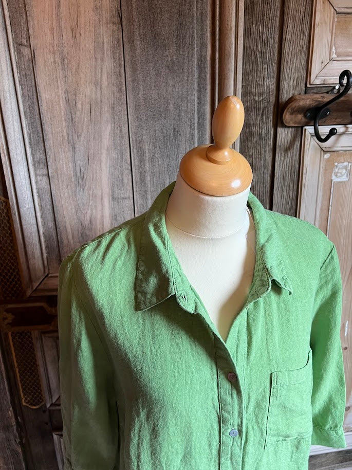 Heidekönigin - Lange blouse - Estragon - Maat L