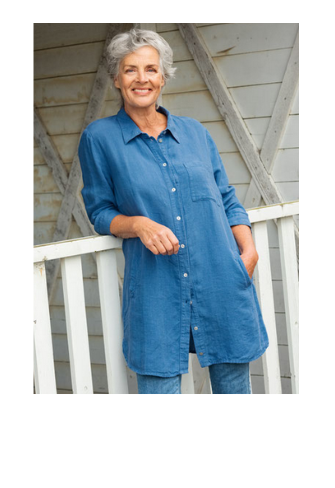 Heidekönigin - Lange blouse - Indigo