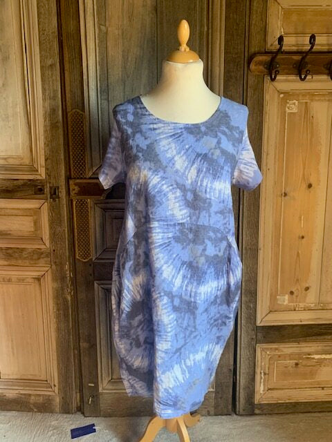BB Style - linnen Jurk met tricot -