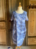 BB Style - linnen Jurk met tricot -