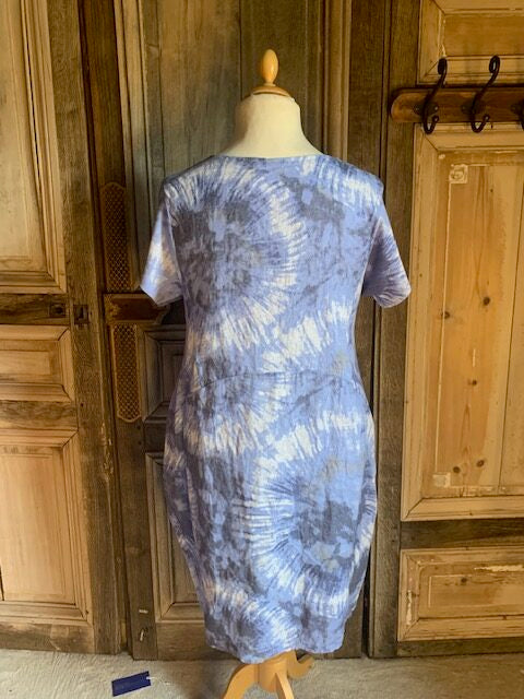 BB Style - linnen Jurk met tricot -
