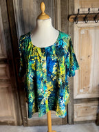 Normal Crazy - Blouse New Moza korte mouw Batik
