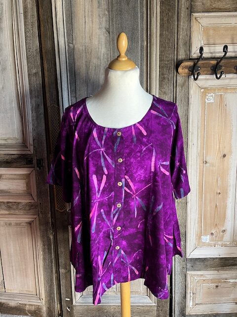 Normal Crazy - Blouse New Moza korte mouw Batik