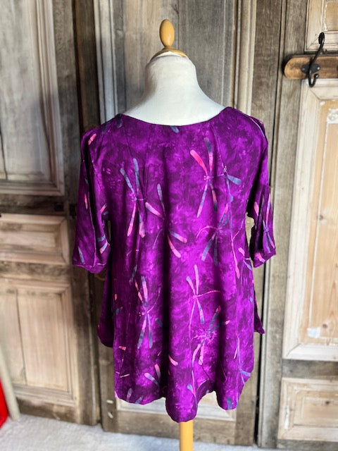 Normal Crazy - Blouse New Moza korte mouw Batik