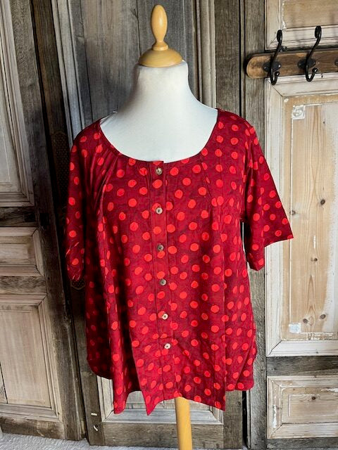 Normal Crazy - Blouse New Moza korte mouw Batik