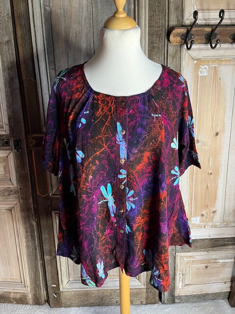 Normal Crazy - Blouse New Moza korte mouw Batik