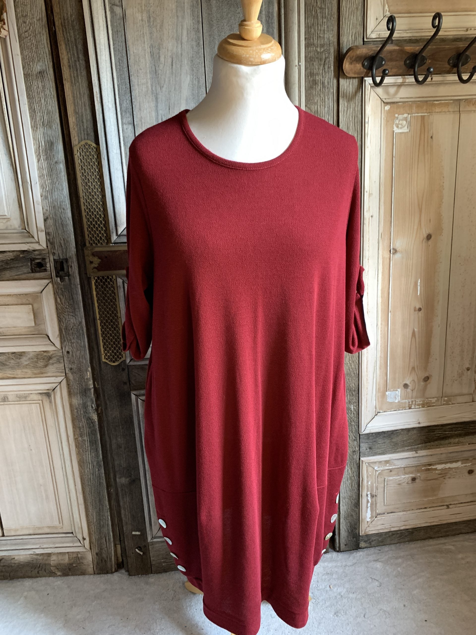 BB style - Jurk/Tuniek Bordeaux Rood
