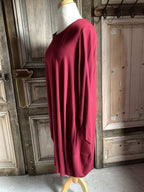 Sinne - Jurk Basic - Donkerrood Rood