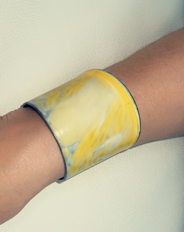 BB Style - Uniek handgemaakte armband LP - Zachtgeel