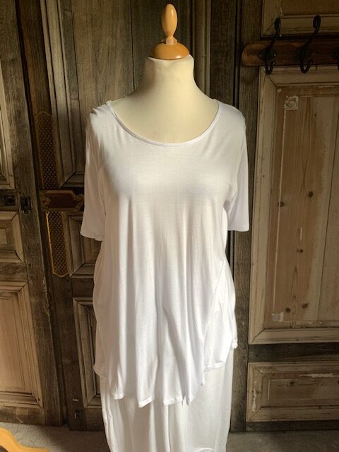 Normal Crazy - Basic Shirt Aline 79 cm - uni wit