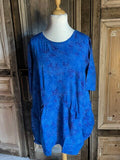 Normal Crazy - Tuniek Ursella rayon korte mouw blauw