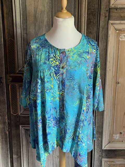 Normal Crazy - Wizard batik - korte mouw bloem