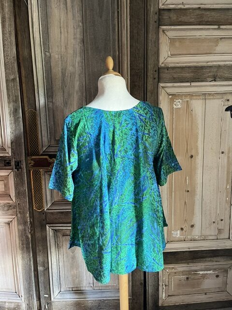 Normal Crazy - Blouse New Moza korte mouw - Batik