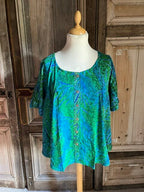 Normal Crazy - Blouse New Moza korte mouw - Batik
