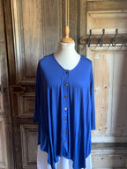 Blouse wizard rayon 3/4 mouw +10