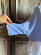 MB Style - korte katoenen trui - licht blauw