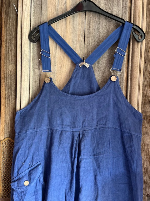 BB Style - Tuinbroek - Linen nu blauw