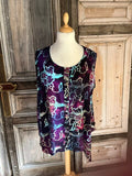 Normal Crazy - Wizard batik zonder mouw *paars