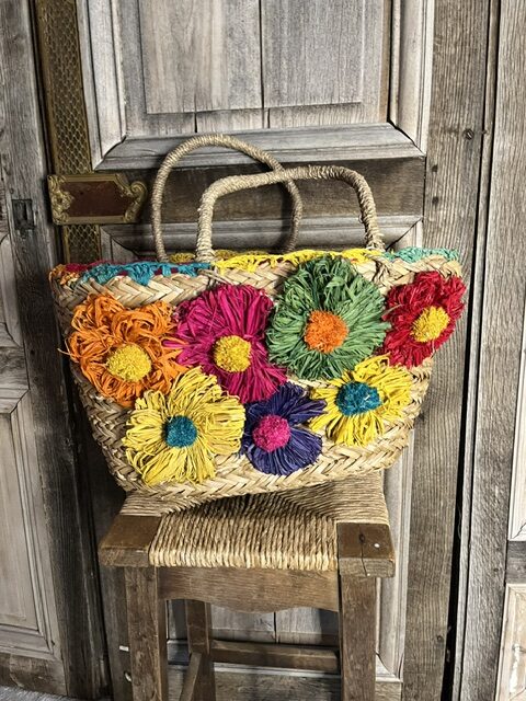 Fleurige zomer tas met voering en rits
