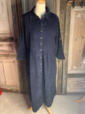 ORIENTIQUE - Corduroy jurk - Navy - Maat 46*