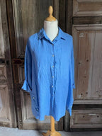 BB style -  Linnen Oversized blouse - Lavendel blauw