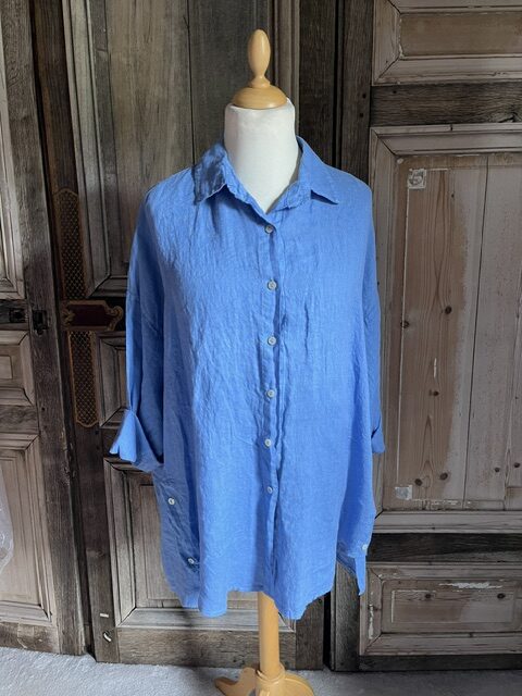 BB style -  Linnen Oversized blouse - Lavendel blauw