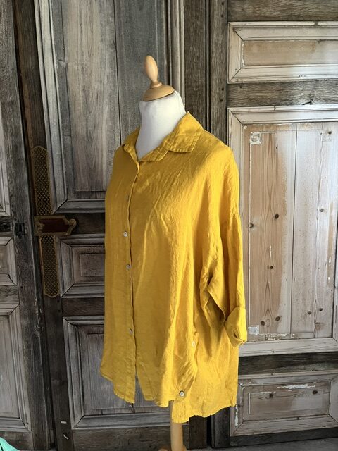 BB style -  Linnen Oversized blouse - groen