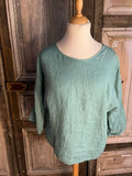 BB Style - Linnen top ronde hals - Uni