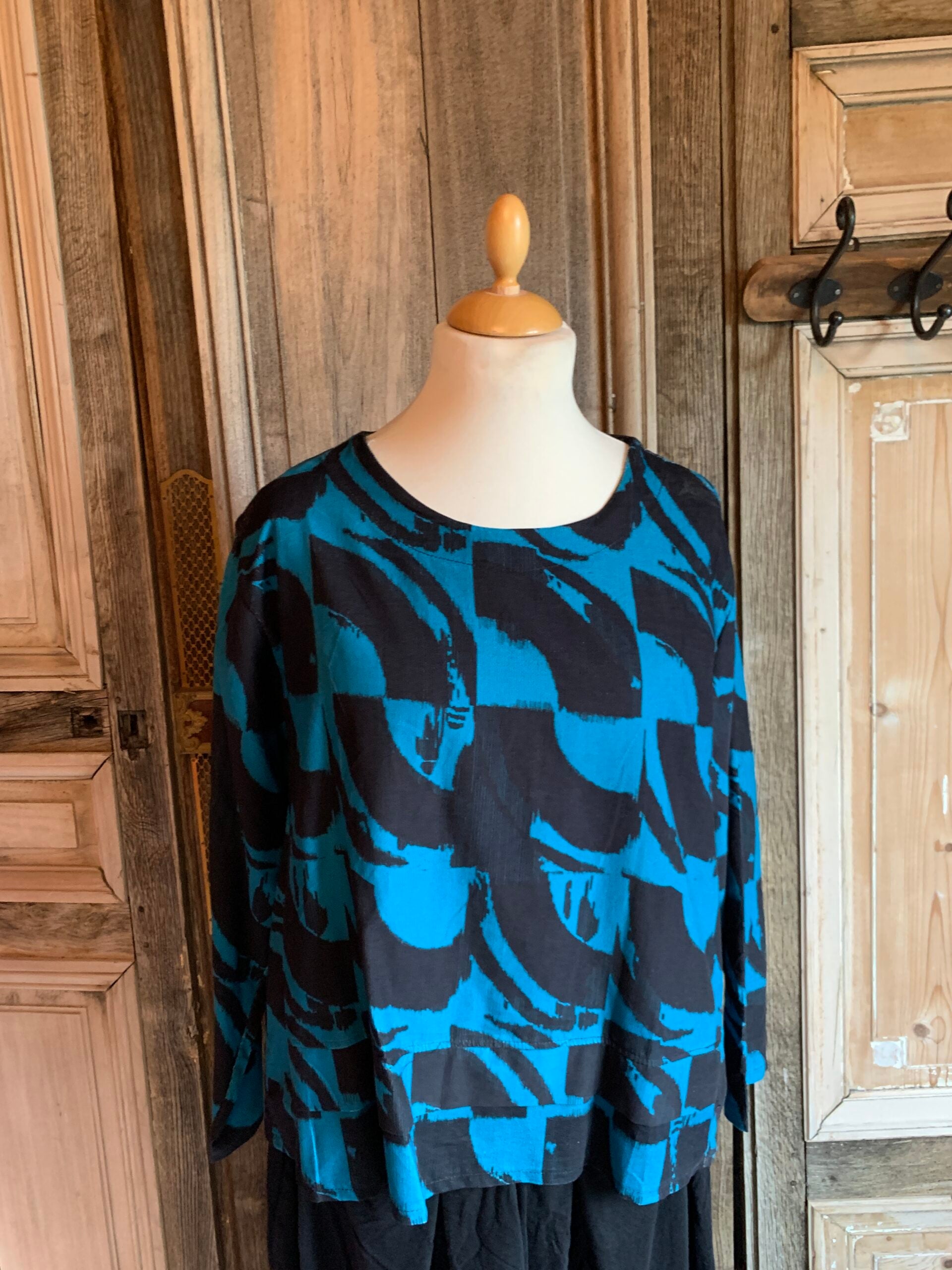 MB tuniek rib turquoise/zwart