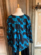 MB tuniek rib turquoise/zwart