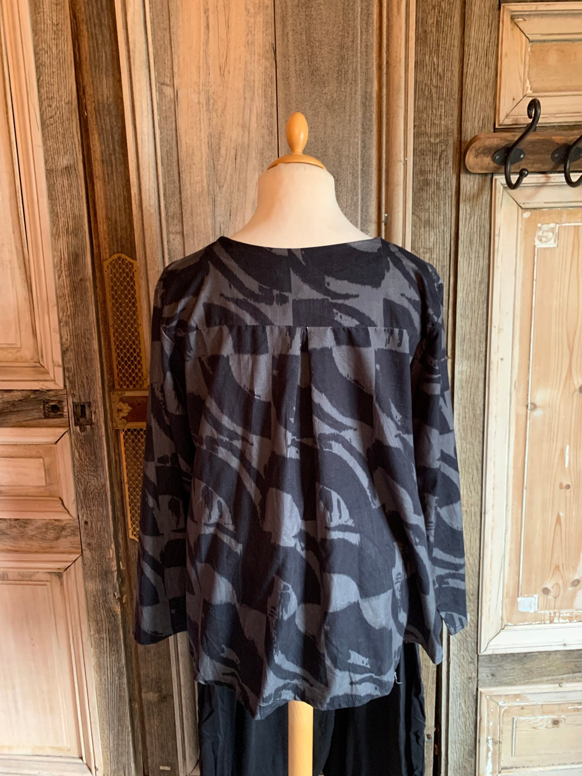 MB tuniek rib grijs/zwart