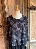 MB tuniek rib grijs/zwart