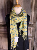The Blue turban - shawls viscose geel