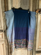 The Blue turban - Wollen Shawl #