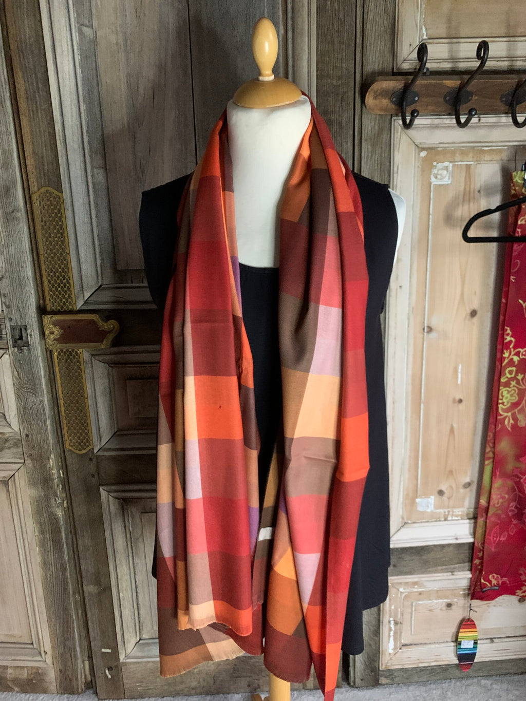 BB style viscose sjaal blok