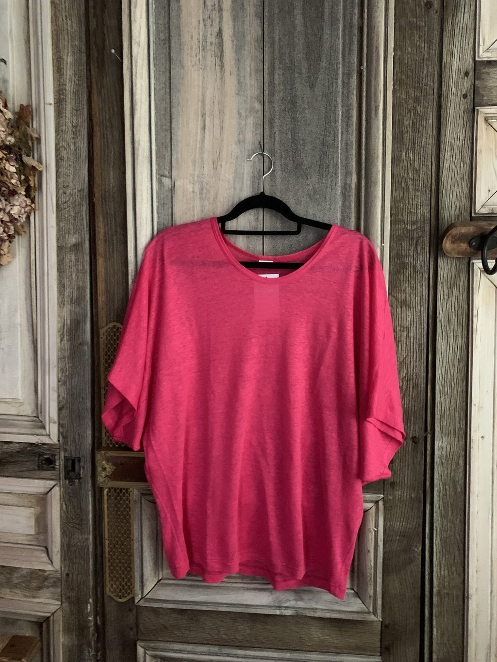 Geesje Sturre - 100% linnen shirt - Rood Magenta