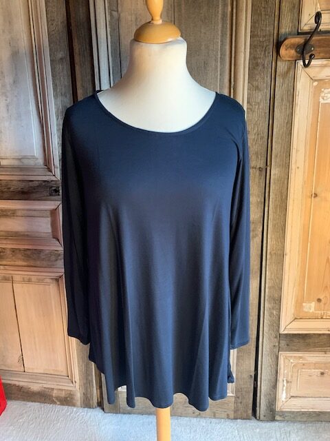 Normal Crazy - Shirt Aline lange mouw -donkerblauw